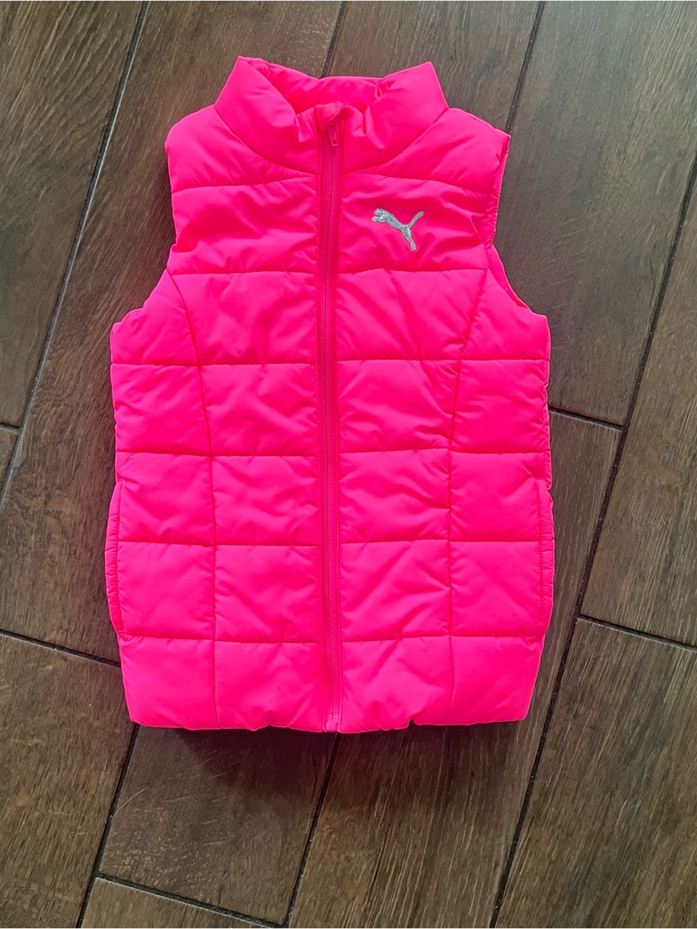 Puffer Vest Puma Hot Pink Girls size XS 5-6